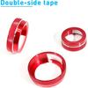 for Dodge Durango Knob Cover    2024 2025 2026 Air Condition Decorated Button Knob Covers AC Switch Volume Tune Controller Aluminum Alloy Trim (Red)