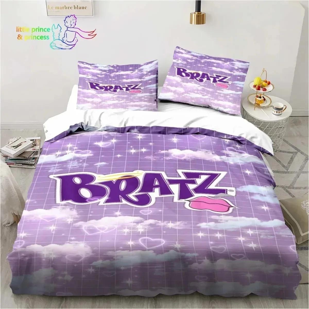 

Comforter Cartoon Bratz Doll Bedding Set 3D Printed Suitable For Bedroom Kids Home Textile Comforter (quilt)-EU Single(135*200cm)3pcs