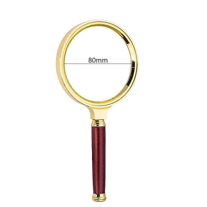 Portable 10x High-Definition Handheld Magnifier with Dragon Pattern Handle - Perfect for Elderly Retro Reading