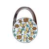 Gancho Redondo Duradero para Bolso para Mujeres Flores Plegable Soporte para Cartera Portátil Bonito Colgador de Bolsos para Mesa
