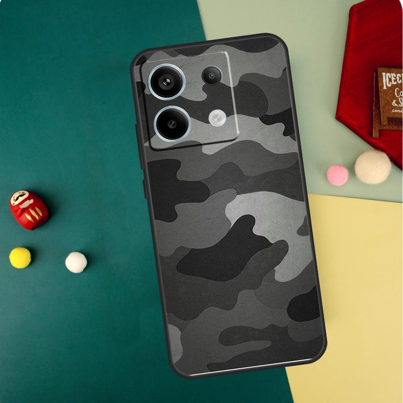 Black Night Camo Camouflage Case For Redmi Note 12 13 Pro Plus 9 10 11 9S 10S 11S 12S Cover For Redmi 12 9C 10C 12C 13C