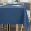 IceSof High-Quality Rectangular Tablecloth, 140x220cm, Blue, Solid Color, Heavyweight Polyester, Lightly Water-Repellent, for Kitchen, Dining, Parties