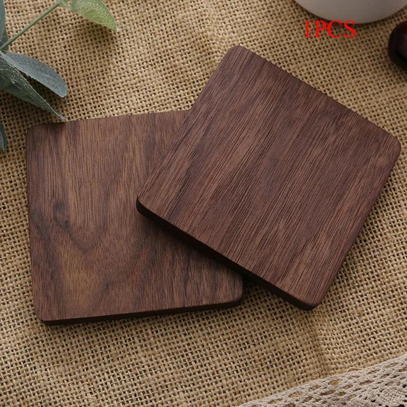 Durable Wood Coasters, Round Placemats, Heat Resistant Drink Mat, Table Pad, Coffee Cup Pad, Non-slip Mat, Insulation Pad