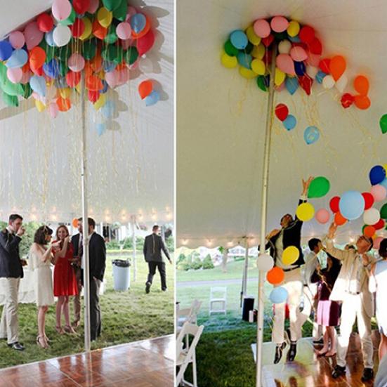 6Pcs/Lot Balloon Ribbon Mixed Color Durable 10m 6 Pack Assorted Color Gift Ribbon for  Birthday