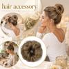 Wavy Bun Hair Piece, Thick Bun Hair Extension for Women