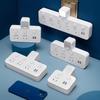 Multi-Outlet Power Strip with USB, Wireless Converter, Night Light, and Individual Switches for Home Office