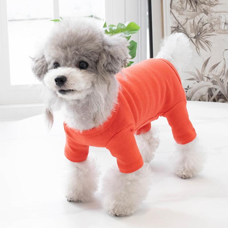 Cotton Dog Pajamas Jumpsuit Boy Girl Dog Clothes Poodle Schnauzer Pomeranian Bichon YorkieSmall Dog Clothing Pet Apparel Winter