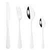 4Pcs White Gold Western Dinnerware Cutlery Set Dinner Flatware Knife Fork Spoon Stainless Steel Silverware Home Tableware Set