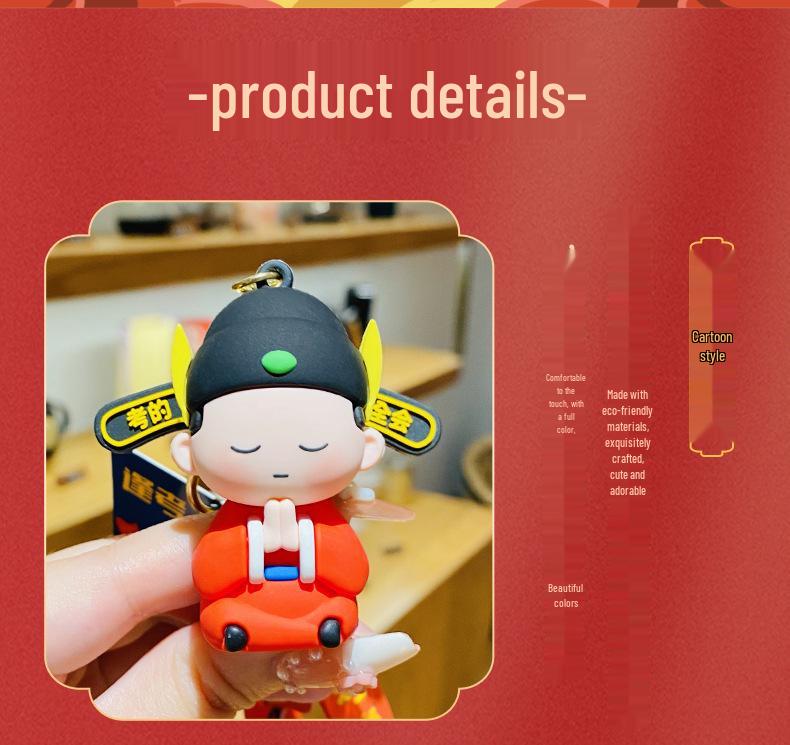 Good Luck Gaokao Keychain: Little Champion Exam Pendant & Graduation Souvenir