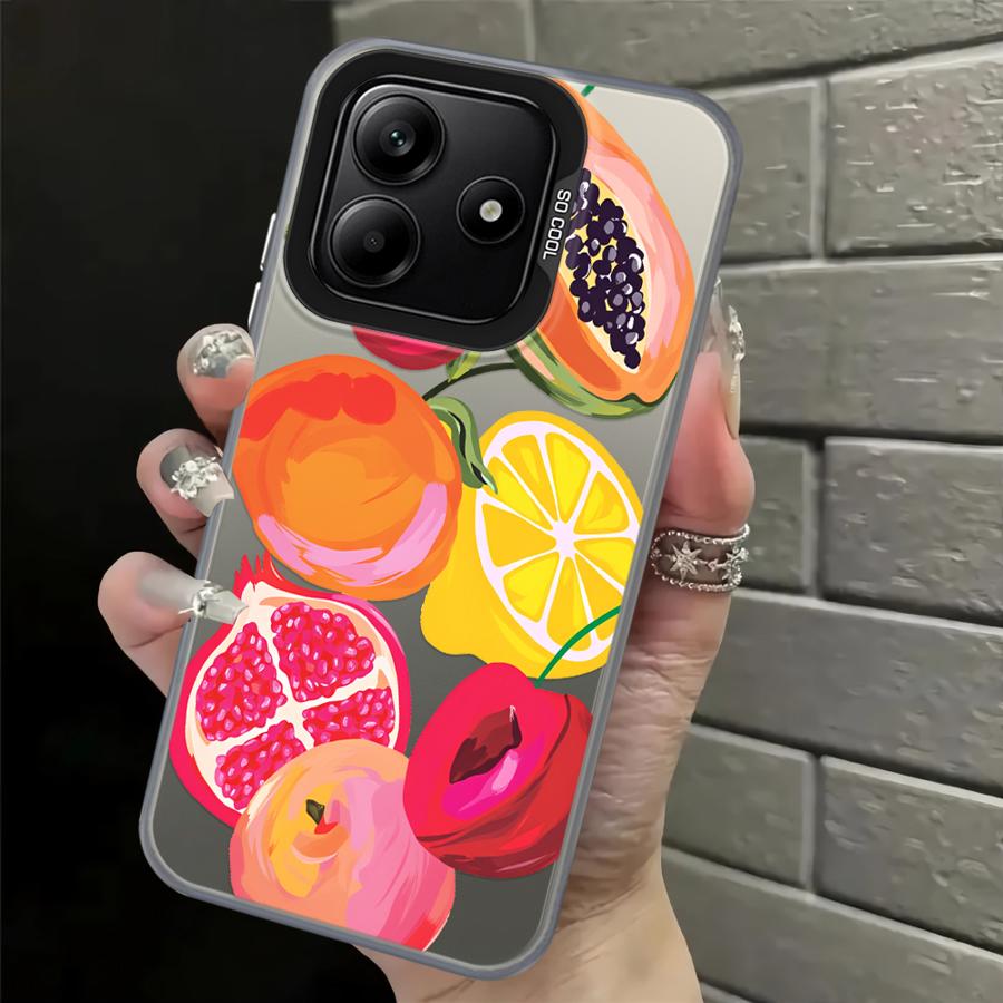 

Case for Xiaomi Poco C50 X5 X3 NFC F3 GT F4 C51 X3 Pro Back Phone Cover Delicious Fruits Poco C51