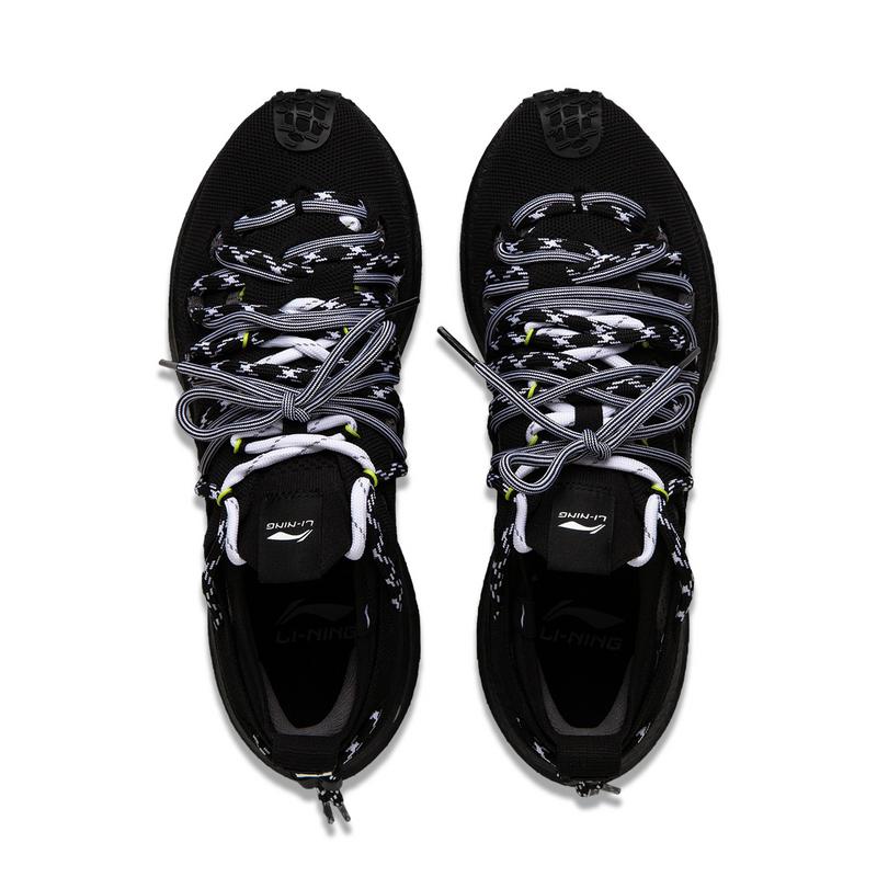 Li Ning Feidian Trail Fashionable Durable Breathable Low-Top Casual Shoes Unisex Casual Shoes Black AZGV047-9