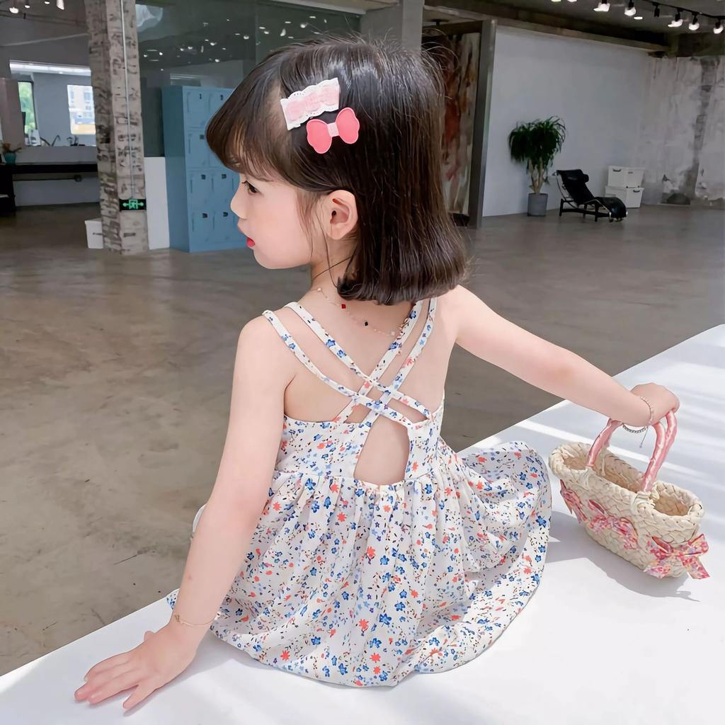 Baby Girls' Dress Summer Chiffon Floral Princess Dresses Cute Kids Sundresses Children's Clothing