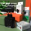 PD 55W Fast Charger: 3 USB + 3 PD Ports with QC3.0 for EU, UK, AU Plugs