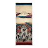 Ukiyo-e Tenugui Towel by Hiroshige Utagawa - Famous Views of Edo: Suruga Butterfly - Premium Tokka Cotton with Reactive Dye Print - Made In Japan