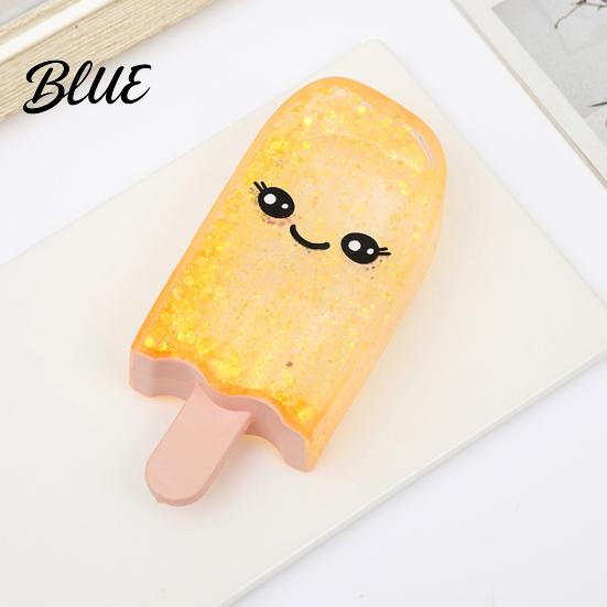 Glitter Ice Stick Toy 1/4Pcs Stress Relief Smiling Cream Squeeze Slow Rising Clear Fidget Decompression Relaxation Tool Sensory
