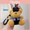 Traffic Police Firefighters Police Teddy Bears Plush Keychains Dolls Decorative