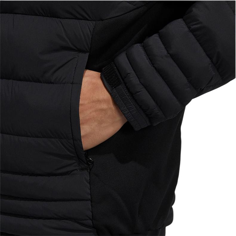 Adidas Down Jackets Men's Black Stand Collar Moderate Other GT3417