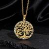 Jewelry Tree of Life Pendant Hollow Necklace Women's Niche High-end Clavicle Chain