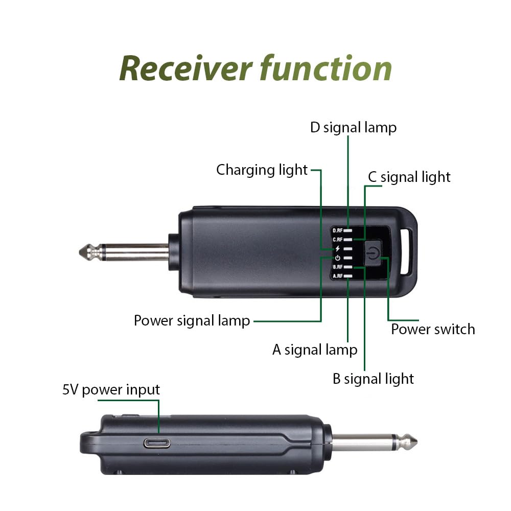 Xtahdge Handheld Microphone System, Plug and Play, Rechargeable, Professional Dynamic Microphone for Home Cinema, Karaoke, Church Speeches, and
