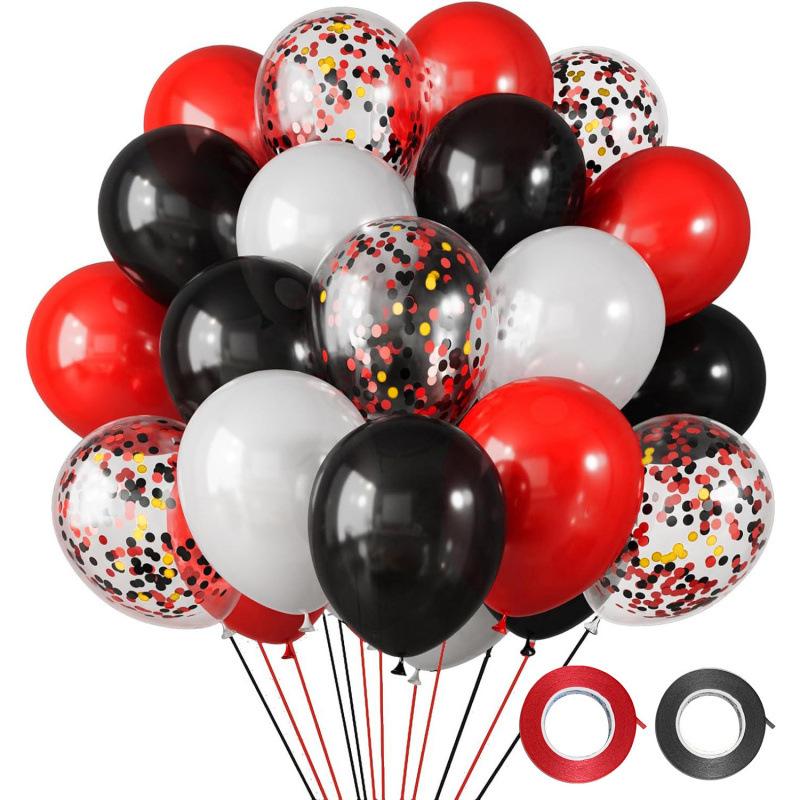 30 Stück Pailletten-Metall-Latex-Ballon-Set Dekoration Anordnung für Geburtstagsfeier