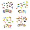 25 listů/sada Puzzle Hračka Kreslený motiv 3D Blok skládačky Předškolní vzdělávací hračka pro trénování mozku pro děti