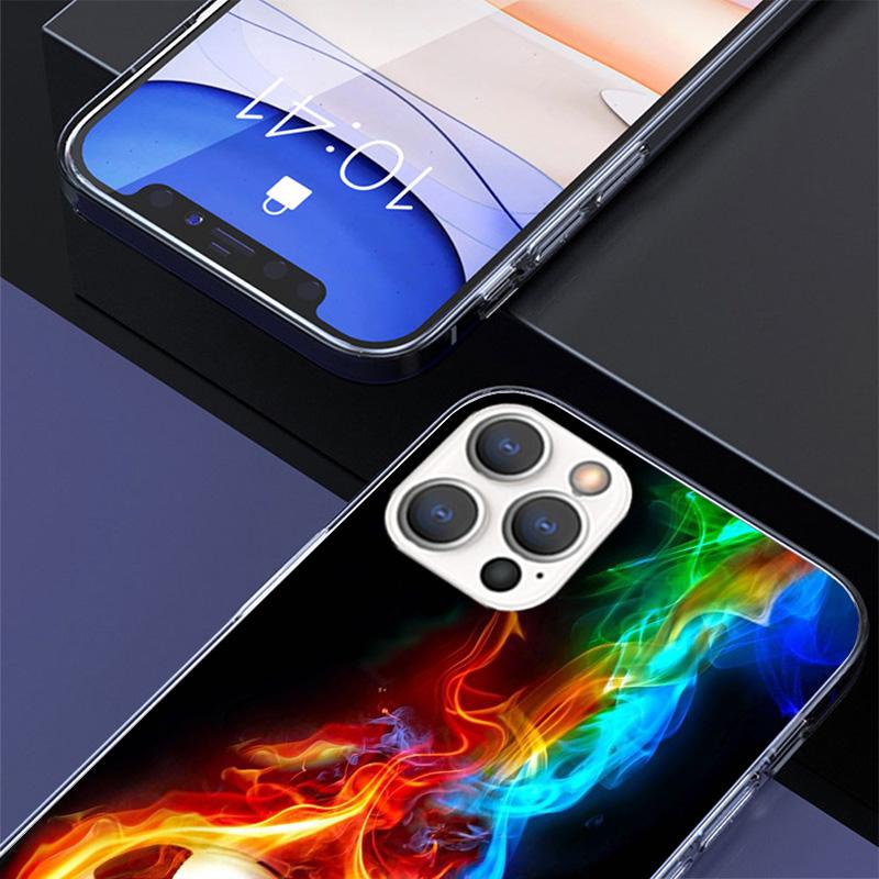 Football Soccer Ball Design Phone Case For iPhone 17 Air 16 Pro Max 16E 15 + 14 Plus 11 12 13 Mini 7 8 SE Gift Print Cover Funda