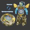 Transforming Robot Spinner Toy Stress Anxiety Relief Deformable Robot Spinning Toy Kids Teens Adults Fingertip Gyroscope Fidget Toy
