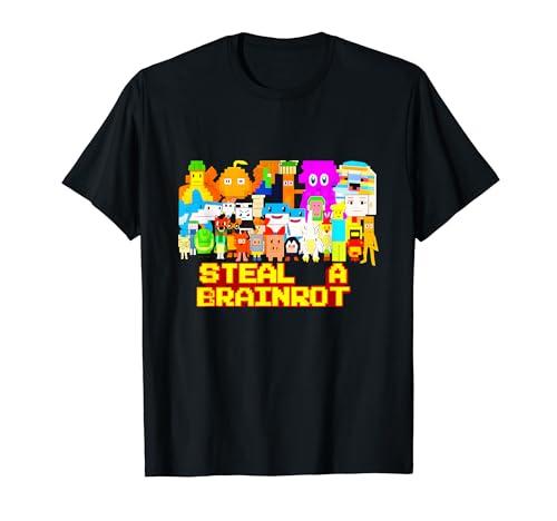 

Steal a Brainrot Meme Video Game Kids Gamer T-Shirt