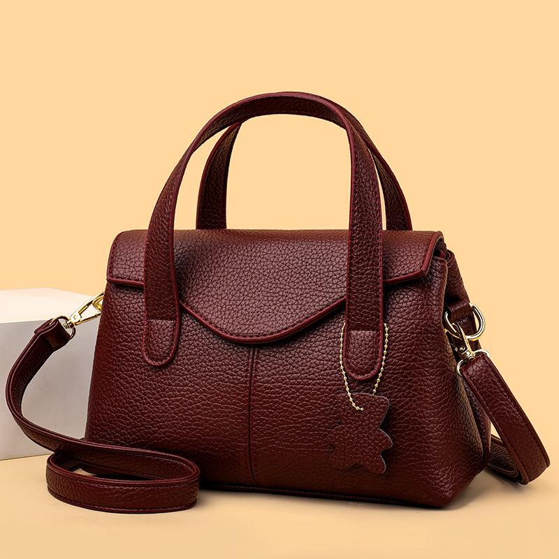 Handbag Women's Bag 2025 New Fashion High-end Commuter Multilayer Bag Casual One Shoulder Crossbody Bag