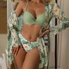 Women Sexy European Style Three Piece Split Bikini With Cover Up Swimsuit