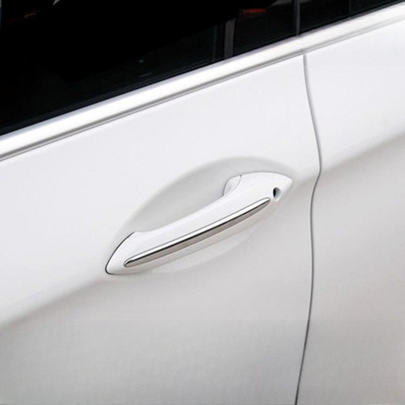 4pcs Silvery Models 11-17 Suitable for BMW 5 Series Exterior Handle Decorative Strip F10 F18 525li 7 Series Modified Door Handle Decorative