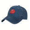 Ushuaia Ibiza Vintage Baseball Cap Lightweight Outdoor Hat Black with Red SixPanel Design for Mens Casual Driving Hiking