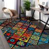 1pc Colorful Mandala Pattern Chair Mat - Festival Gift for Office, Home Decor, Living Room, Bedroom, Game Room - Non-Slip Carpet Suitable for All Seas