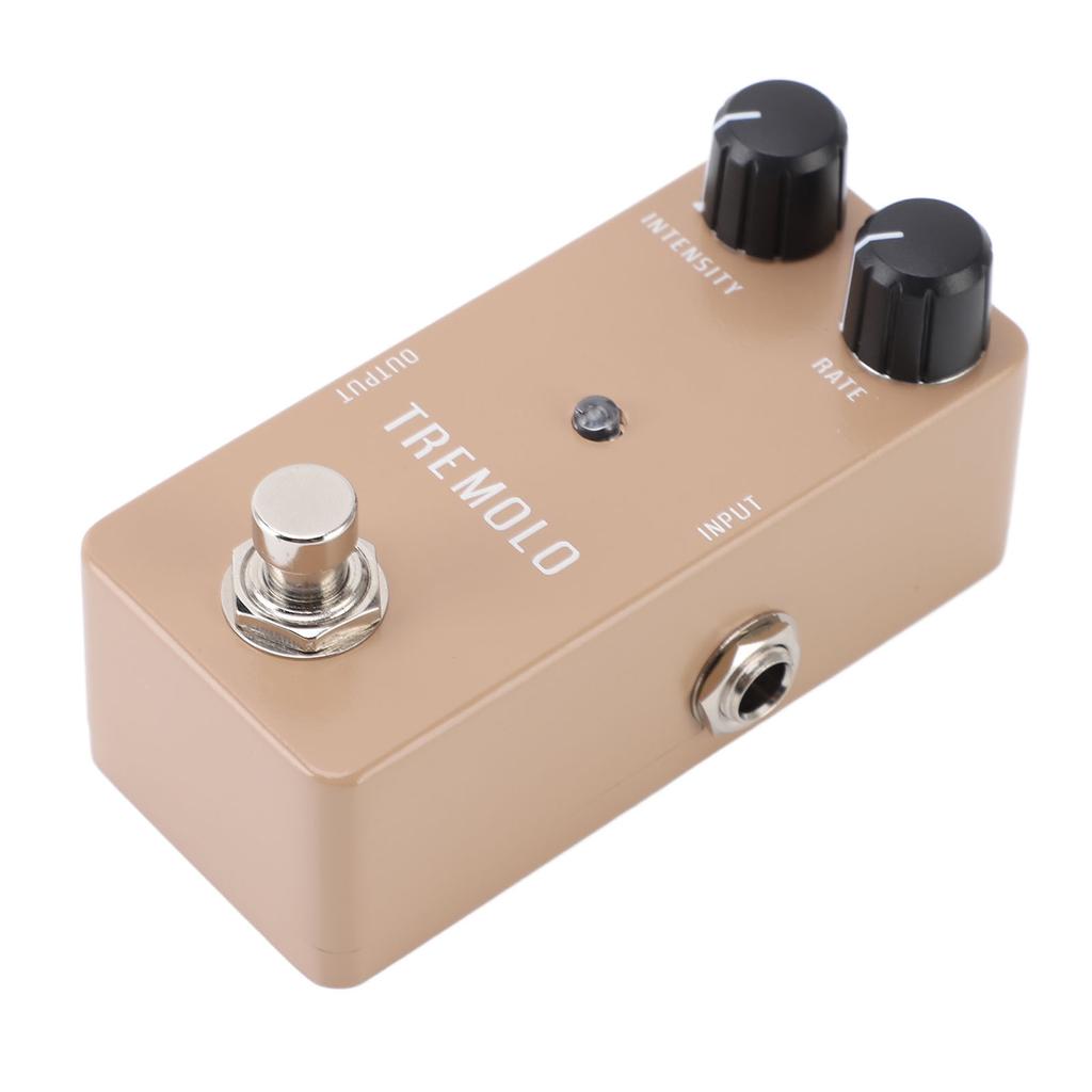 Electric Guitar Tremolo Pedal with True Bypass Single Type Effect Pedal 1Hz?25Hz Speed Range DC 9V