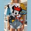 2026 Summer Oversized T-Shirt Women Short Sleeve T Shirts Woman Loose Clothing Mickey Mouse Print Female Tops O-Neck Tops