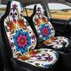 2D Flat Printing, 2pcs Car Seat Covers Front Seat, Decorative Car Seat Covers, Floral Colorful Symmetry Print, Easy Installation