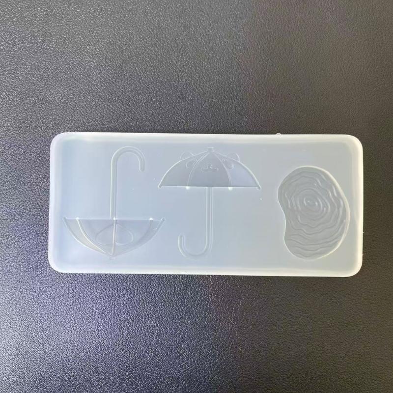 Detailed Silicone Small Accessory Mold Umbrella Shape Crafting Mould Hand-Making Ornament Mould for Creating Resin Art