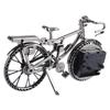 DIY Retro Glamorous Decoration Bedroom Model Design Stand Clock Gift Bicycle Quartz Alarm Clock