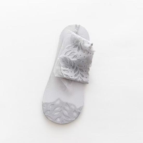 Sheer Socks Thin for Women Mid-tube Nylon Breathable Mesh See Through