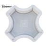 Outdoor Cement Art Form Garden Stepping Stone Mold, Reusable Concrete Pathway Paver Plastic DIY Pavement Mould for Patio Backyard Walkway Decor