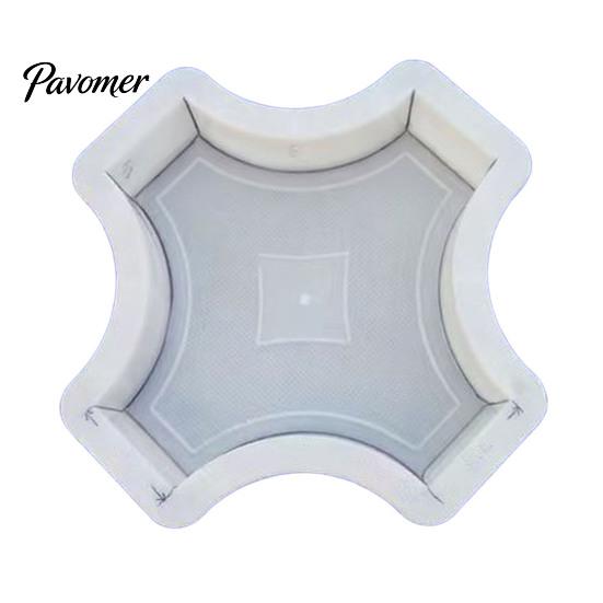 Outdoor Cement Art Form Garden Stepping Stone Mold, Reusable Concrete Pathway Paver Plastic DIY Pavement Mould for Patio Backyard Walkway Decor