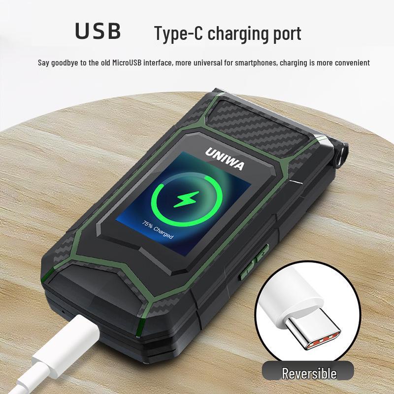 Telefon mobil popular cu clapetă și ecran dual, cu butoane și fonturi mari, standby super lung, design 2G prietenos cu seniorii