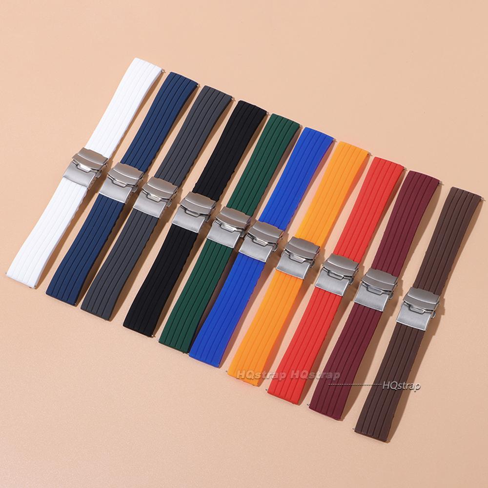 Silicone Watch Band Quick Release Rubber Watch Strap 18mm 20mm 22mm 24mm Wrist Strap Watches Accessories Replacement Watchband
