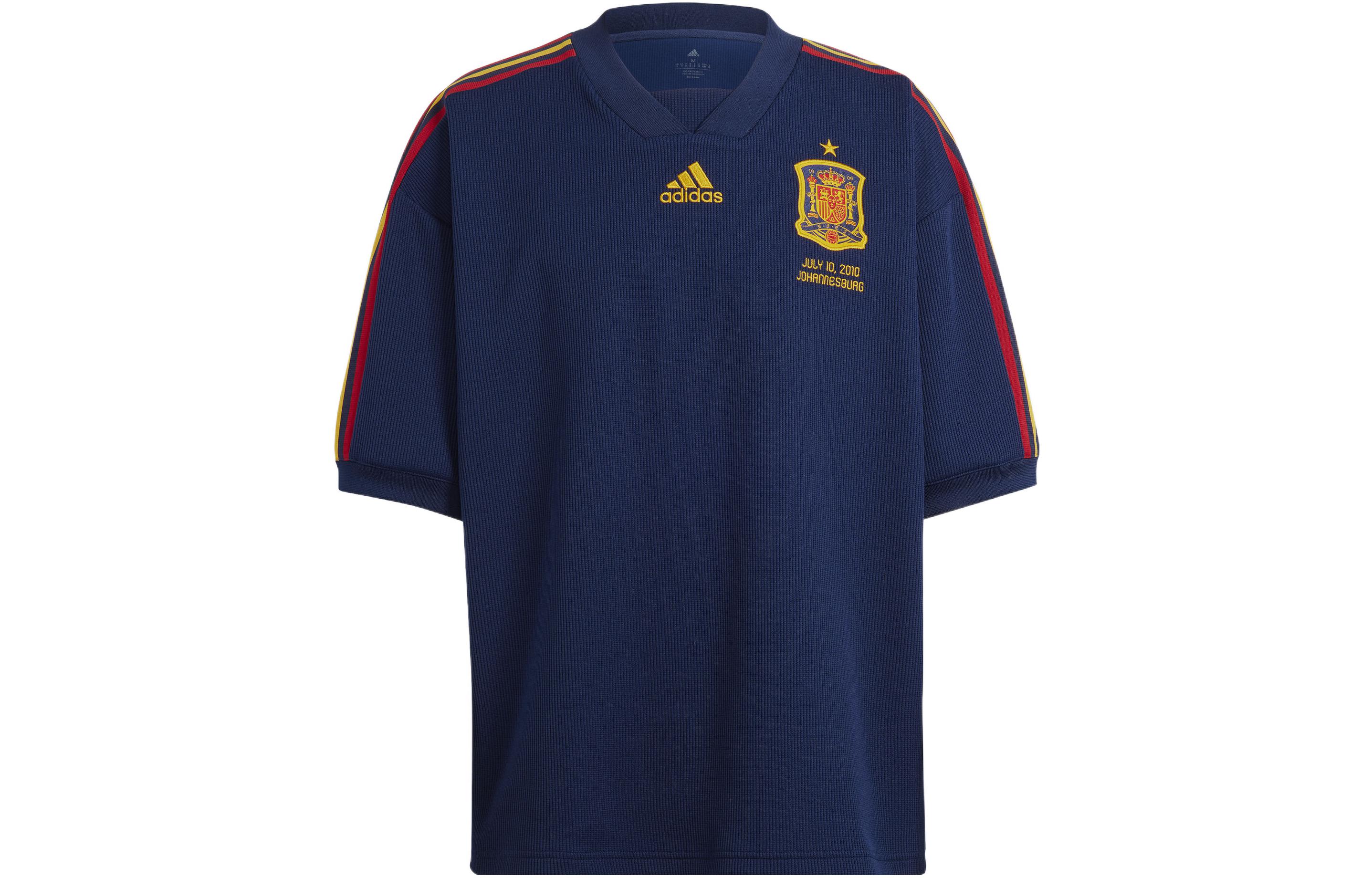 Мужские синие футбольные майки Adidas умеренного прямого кроя HE8910 XL
