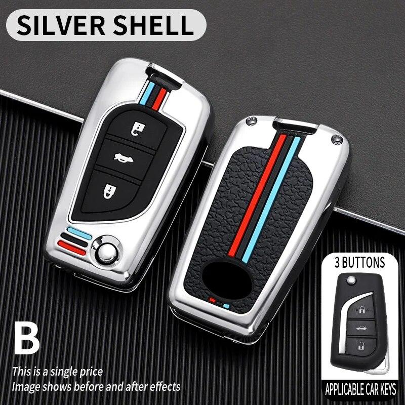 Car Remote Key Cover Case Shell Fob for Toyota Auris Corolla Avensis Verso Yaris Aygo Scion TC IM Camry RAV4 Forturner Hilux