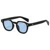 New sunglasses uv anti-ultraviolet women's and men's retro flat glasses round frame European and American sunglasses