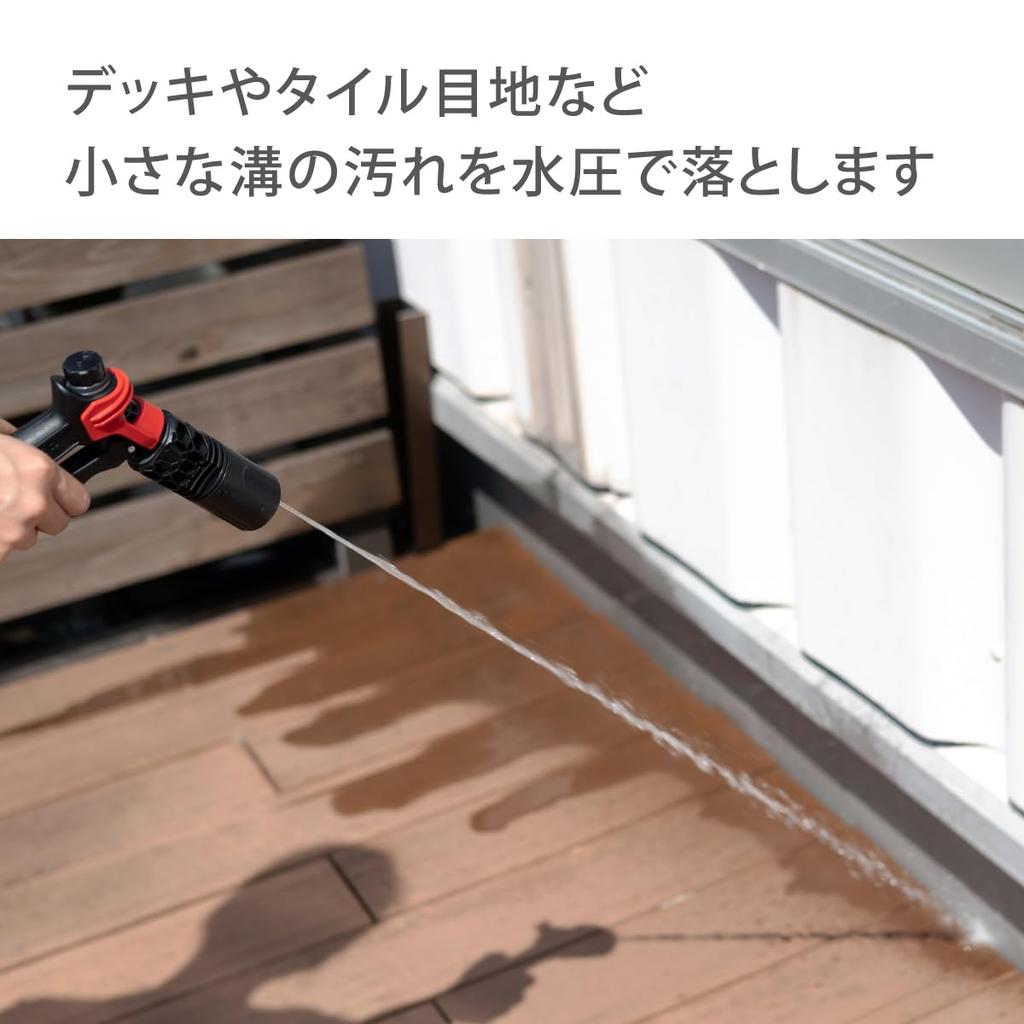 Takagi Tough Gear Cyclone Watering Nozzle for Standard Hose with Hook, Heavy-Duty, QG559