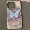 Iridescent Glossy Phone Case for iPhone 11 13 14 15 16 17 Pro 17 13 14 15 Pro Max High Quality Fantasy Floral Style Full Protection Shell
