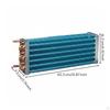 Copper Tube Aluminum Fin Evaporator Refrigerator Condenser Coil Finned Heat Exchanger for