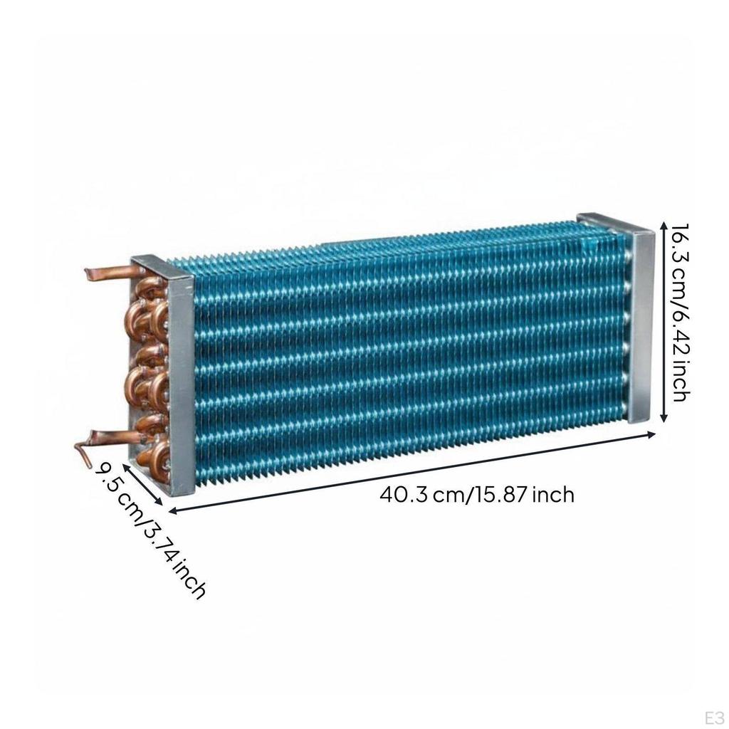 Copper Tube Aluminum Fin Evaporator Refrigerator Condenser Coil Finned Heat Exchanger for